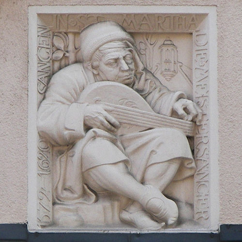 Hauszeichen für Nürnberger Meistersinger in der Nürnberger Königstraße