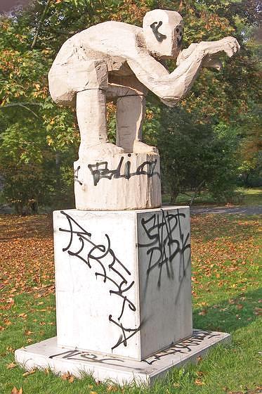 Der Springer von Stadtpark in Nürnberg