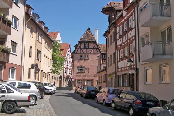 Viele interessante Gassen gibt es noch im ehemaligen Weinviertel von Nürnberg