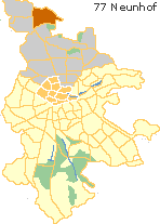 Neunhof in der Nordstadt von Nürnberg, Lage im Stadtplan