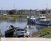 Bootshafen Gebersdorf am Europakanal - Auto-Stapellauf?ser 